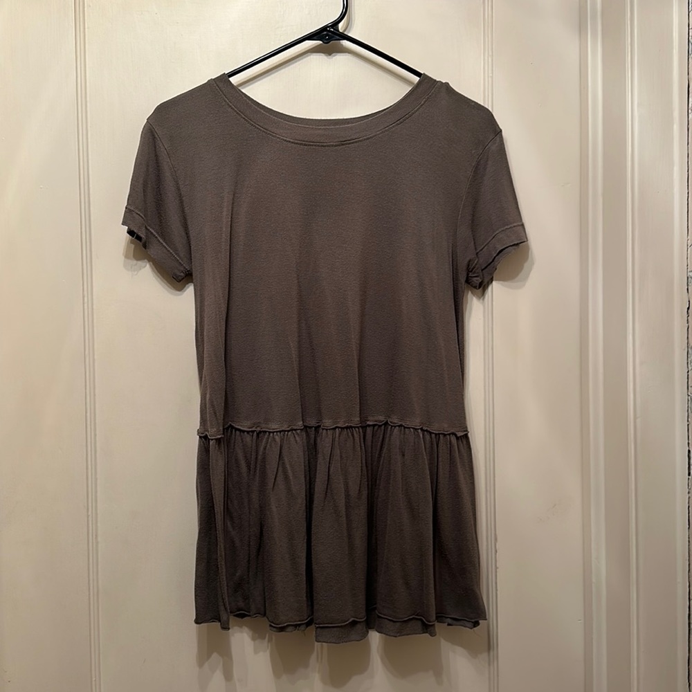Urban Outfitters Olive Flowy Top